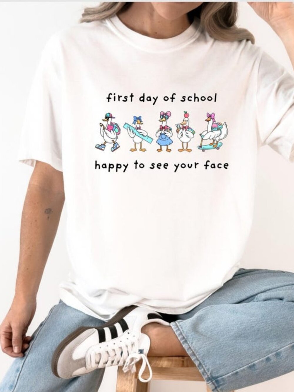 Goose First Day of School Teacher Shirt, Back To School TShirt